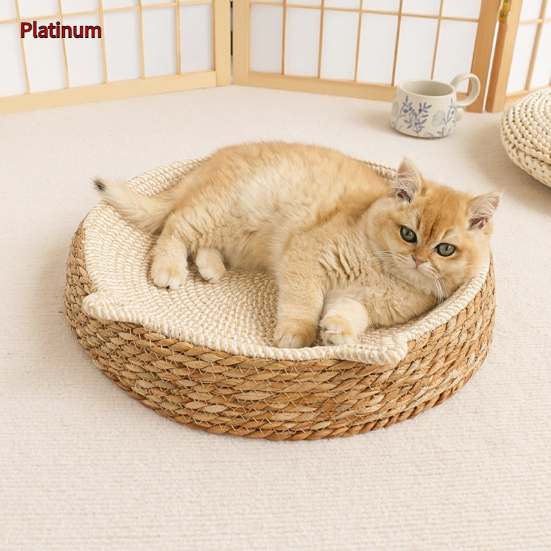 Rattan Cat Nest Cotton String Four Seasons Universal Pad - Image 2