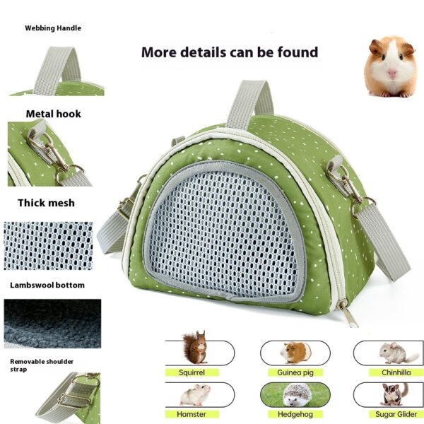 Hamster Squirrel Crossbody Diaper Bag Hedgehog Sugar Glider Totoro Four Seasons Outdoor Portable - Image 3