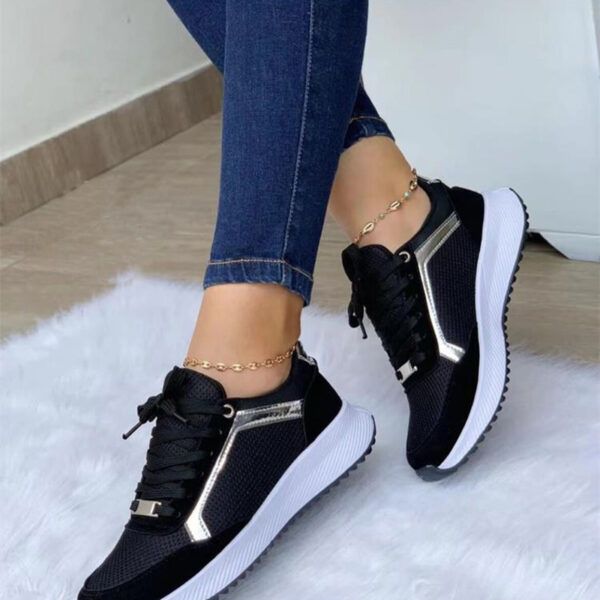 Women Sneakers Lace-up Sports Shoes - Image 5