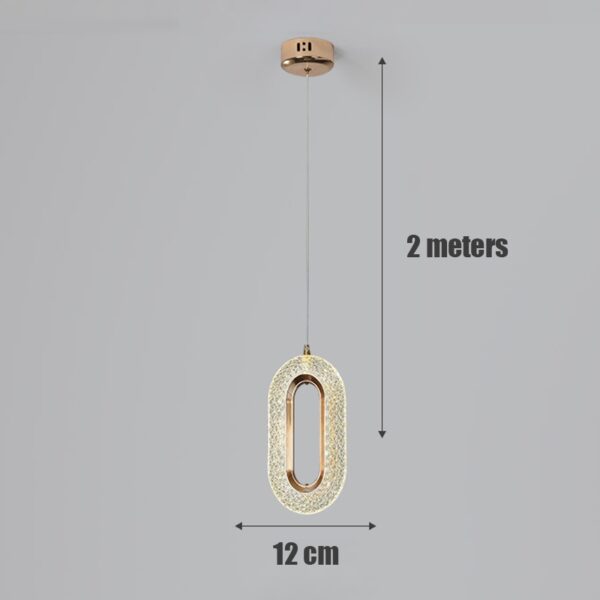 Light Luxury Postmodern Extremely Simple Head Small Chandelier - Image 8