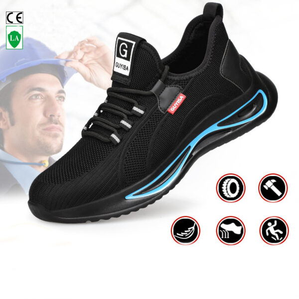 Steel Toe Shoes For Men Work Safety Shoes Nonslip Indestructible Sneakers - Image 2