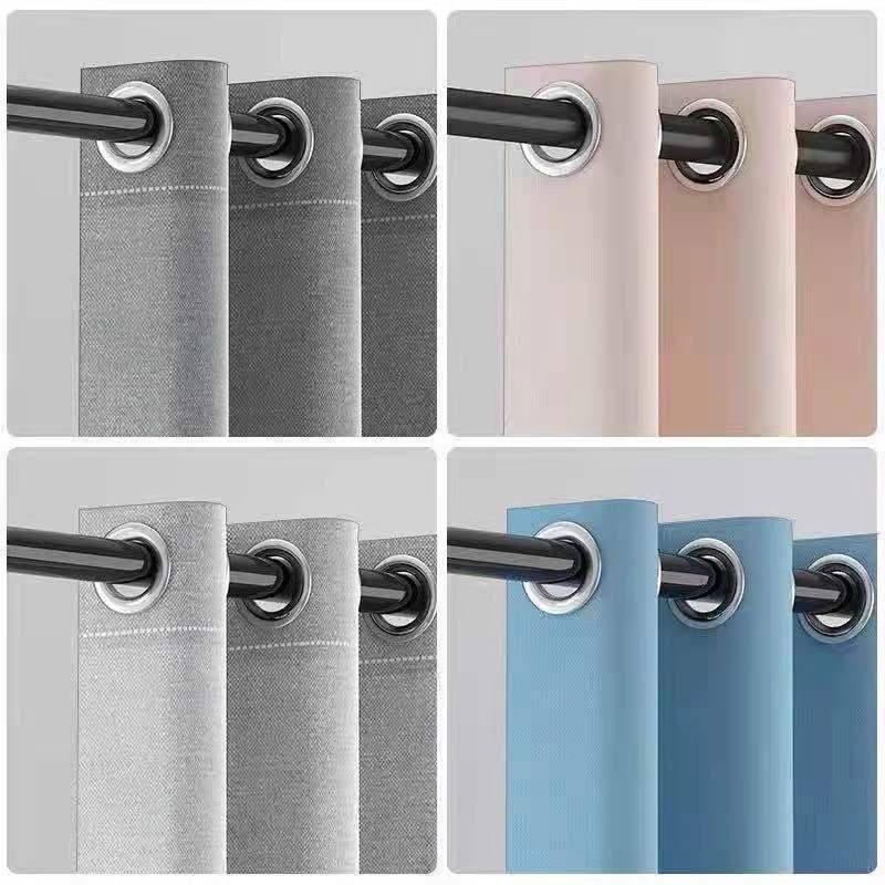 Linen Thick Waterproof And Mildew-proof Shower Curtain Punch-free - Image 2