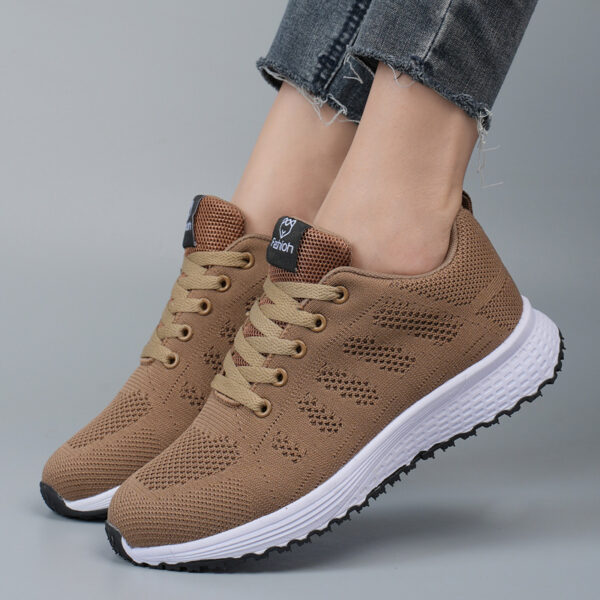 Plus Size Spring And Autumn Sneakers Women's Fly-kit Mesh Women's Shoes - Image 7