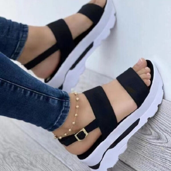 Women's Shoes Casual Buckle Platform Sandals Summer Fashion - Image 5