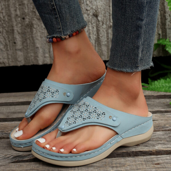 Thong Sandals Summer Flip Flops Women Outdoor Slippers Beach Shoes - Image 8