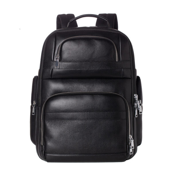 Travel Backpack Genuine Leather Men - Image 3