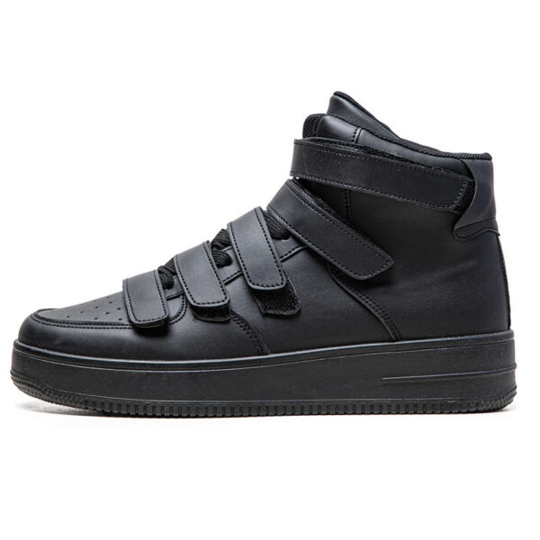 Spring Men's High-top Board Shoes Trendy Youth Student White Shoes Velcro Sports Casual - Image 10