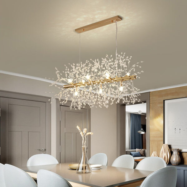 Dandelion Crystal Chandelier Restaurant Bedroom Clothing Shop Lighting - Image 8