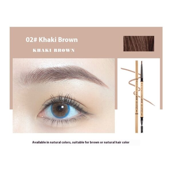 Small Gold Chopsticks Ultra-fine Eyebrow Pencil Discoloration Resistant Natural Ultra-fine - Image 7