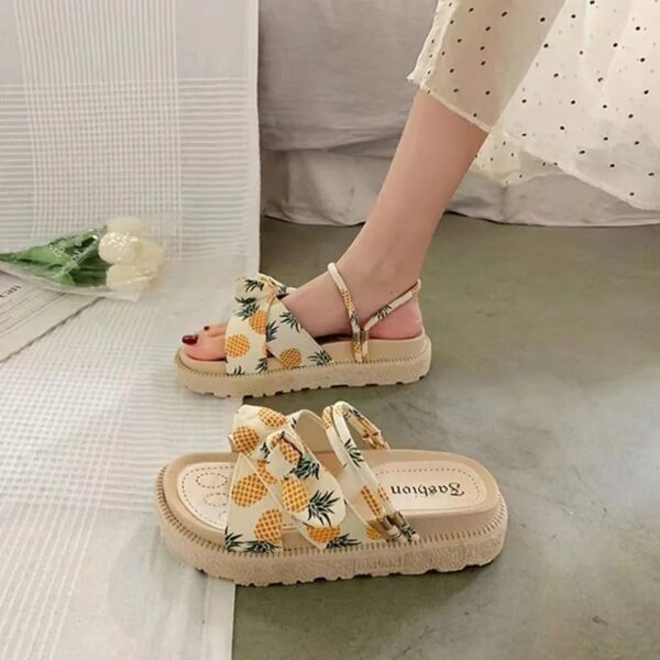 Women's Two Wear Flat Platform Sandals - Image 10