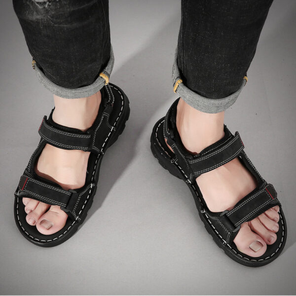 Summer Sandals Men's Velcro Sandals And Slippers - Image 3