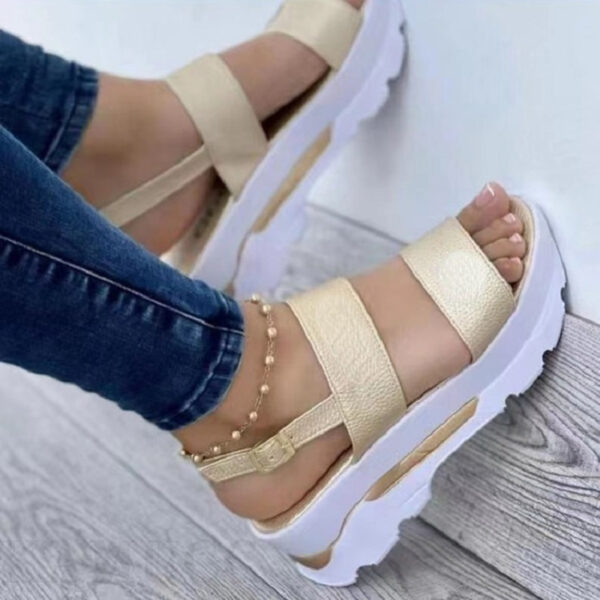 Women's Shoes Casual Buckle Platform Sandals Summer Fashion - Image 4