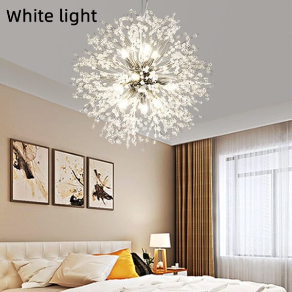Dandelion Crystal Chandelier Restaurant Bedroom Clothing Shop Lighting - Image 10