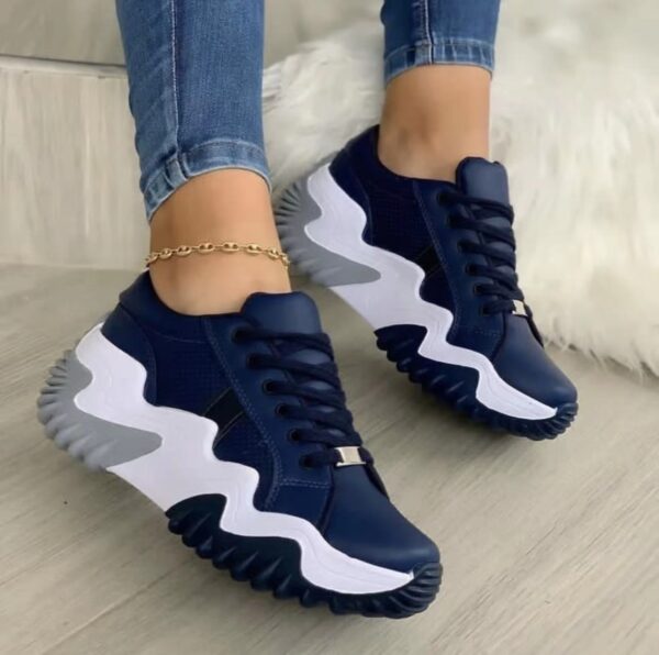 Women Shoes Lace-up Sports Sneakers - Image 2