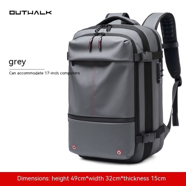 Travel Backpack Men's Business Multifunction Computer Bag Vacuum Compression Large-capacity Backpack - Image 5