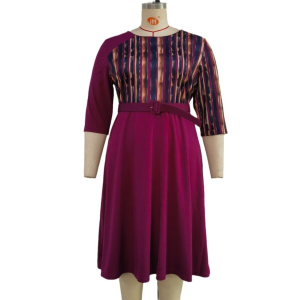 Plus Size Women's Clothing New Printed Dress - Image 8