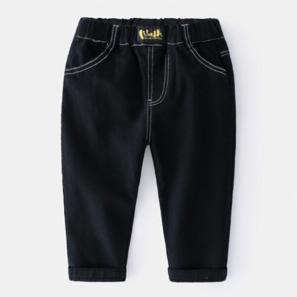 Korean Baby Solid Color All-Match Trousers - Image 2