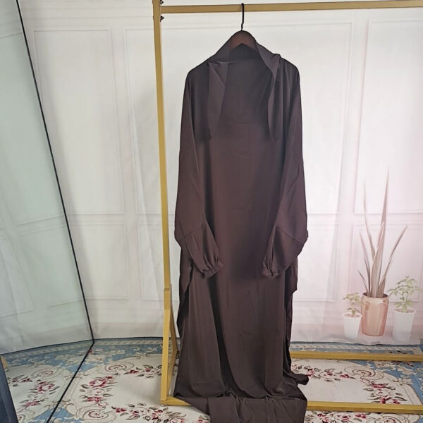 Amazon Abaya Dubai Turkey One-piece Prayer Dress - Image 4