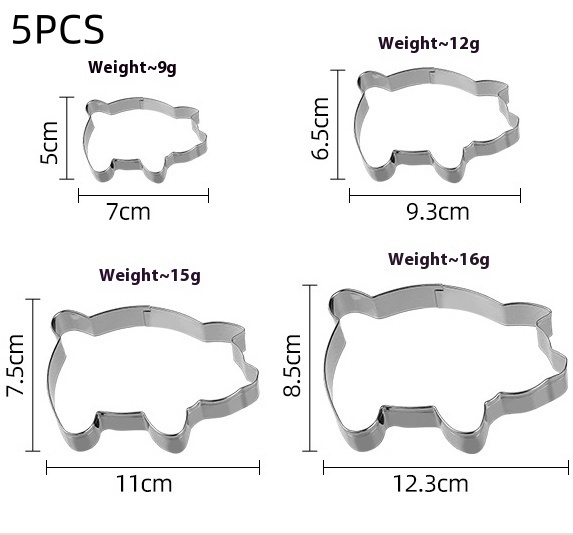 Stainless Steel Modeling Biscuit Mold Clay Tool - Image 5