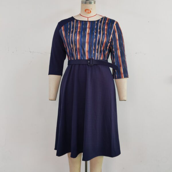 Plus Size Women's Clothing New Printed Dress - Image 7