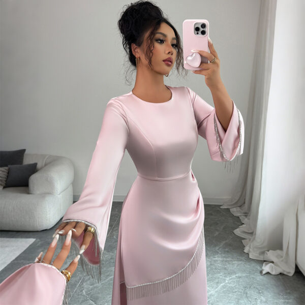 Simple Style Advanced Long Sleeve Dress Women's Clothing - Image 6