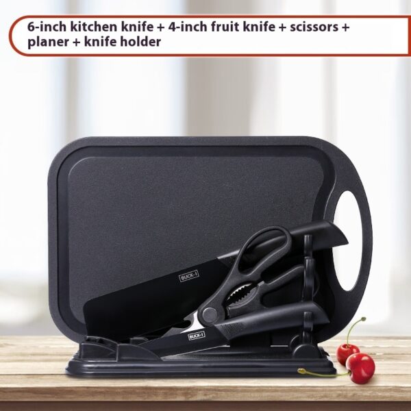 Black Steel Household Tools Kitchen Knife - Image 8