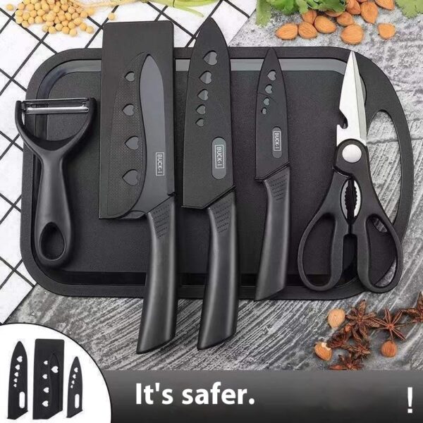 Black Steel Household Tools Kitchen Knife - Image 5