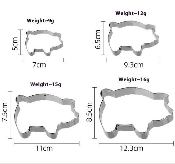 Stainless Steel Modeling Biscuit Mold Clay Tool - Image 4