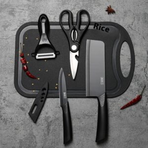 Black Steel Household Tools Kitchen Knife