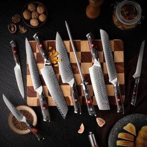 67 Layers Damascus Steel Kitchen Knife Kit