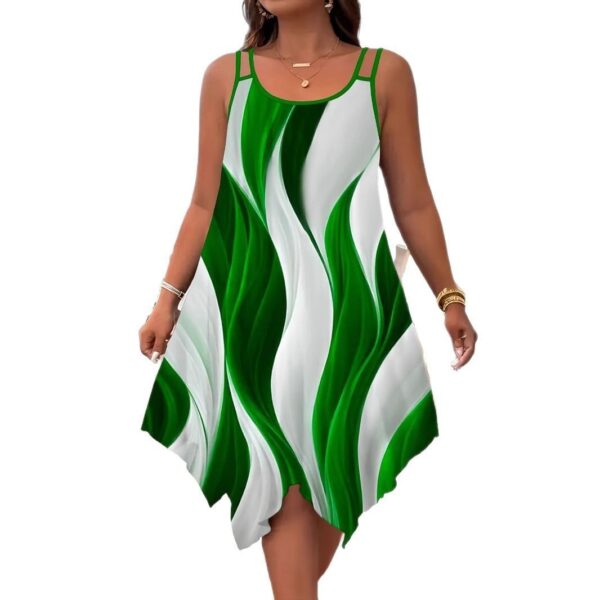 Fashion Double-shoulder Strap Printed Women's Dress - Image 8