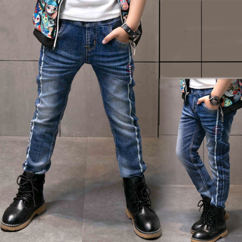Boys Jeans Autumn And Winter New One-piece Velvet - Image 7