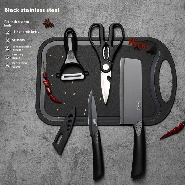 Black Steel Household Tools Kitchen Knife - Image 7