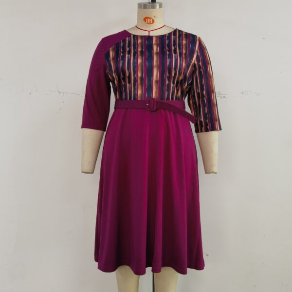 Plus Size Women's Clothing New Printed Dress - Image 4