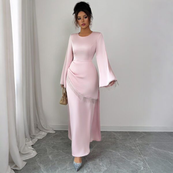 Simple Style Advanced Long Sleeve Dress Women's Clothing - Image 5