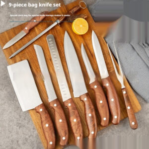 Tool Suit Portable Cloth Bag Stainless Steel 9-piece Set
