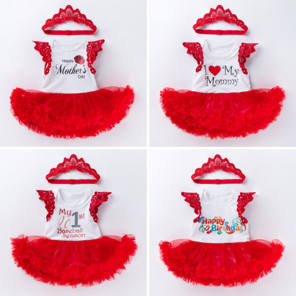Baby clothes 0-2 years old baby girl sleeveless dress - Image 5