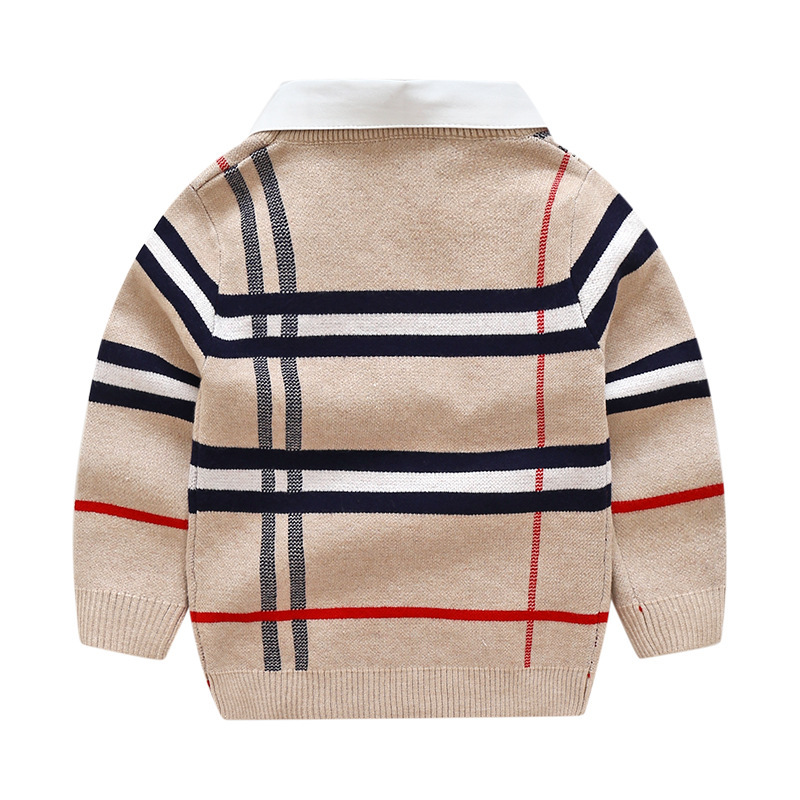 Boys plaid jacquard sweater - Image 2