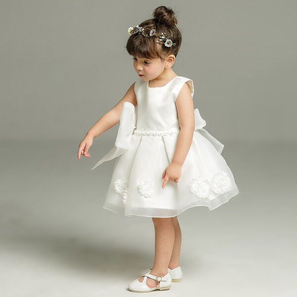 Maggie baby girl baby banquet Wedding Dress Skirt Girl Flower Princess Wedding Dress Dress Tutu - Image 3