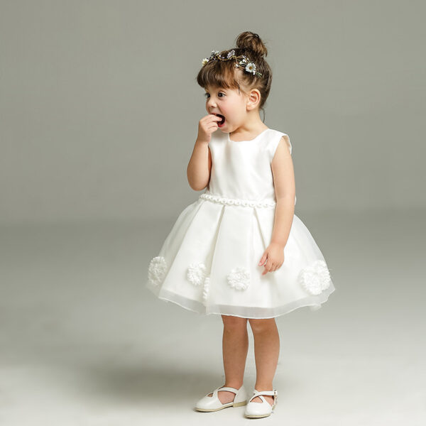 Maggie baby girl baby banquet Wedding Dress Skirt Girl Flower Princess Wedding Dress Dress Tutu - Image 2