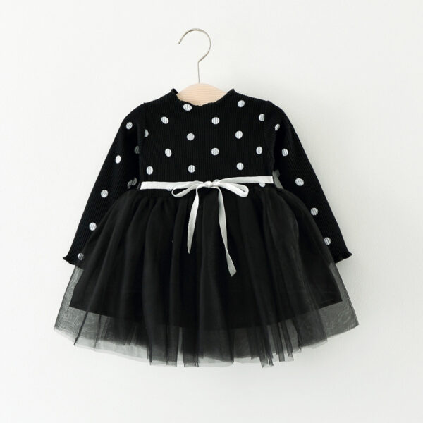 Foreign Children Years Of Foreign Trade Explosion Of Baby Cotton Long Sleeved Dress Korean Princess Dress Girls. - Image 2