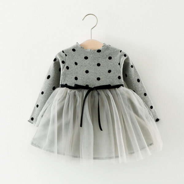 Foreign Children Years Of Foreign Trade Explosion Of Baby Cotton Long Sleeved Dress Korean Princess Dress Girls. - Image 6