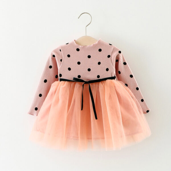 Foreign Children Years Of Foreign Trade Explosion Of Baby Cotton Long Sleeved Dress Korean Princess Dress Girls. - Image 7