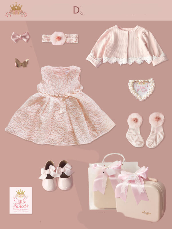 Baby High-end Gift Box Little Princess Dress Lace Dress Suit - Image 2