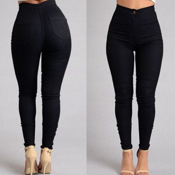 Fashion elastic jeans women leggings ladies - Image 4