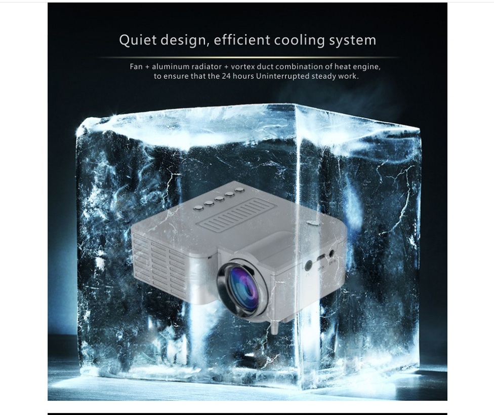 UNIC UC28B projector 50lumens USB TFcard LED Micro Projector - Image 8