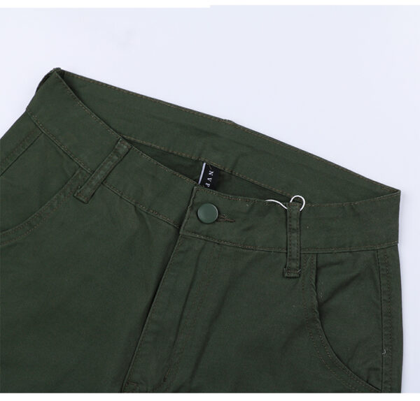 Straight Leg Cargo Pants Women High Waist Casual Baggy Pants - Image 7