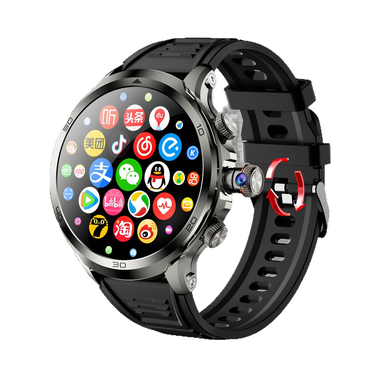 Smart Watch 4 Android Card Rotating Photo All Netcom Video Phone - Image 4