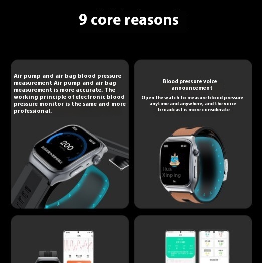 Smart Watch S15 Real Blood Pressure Uric Acid Monitoring - Image 9