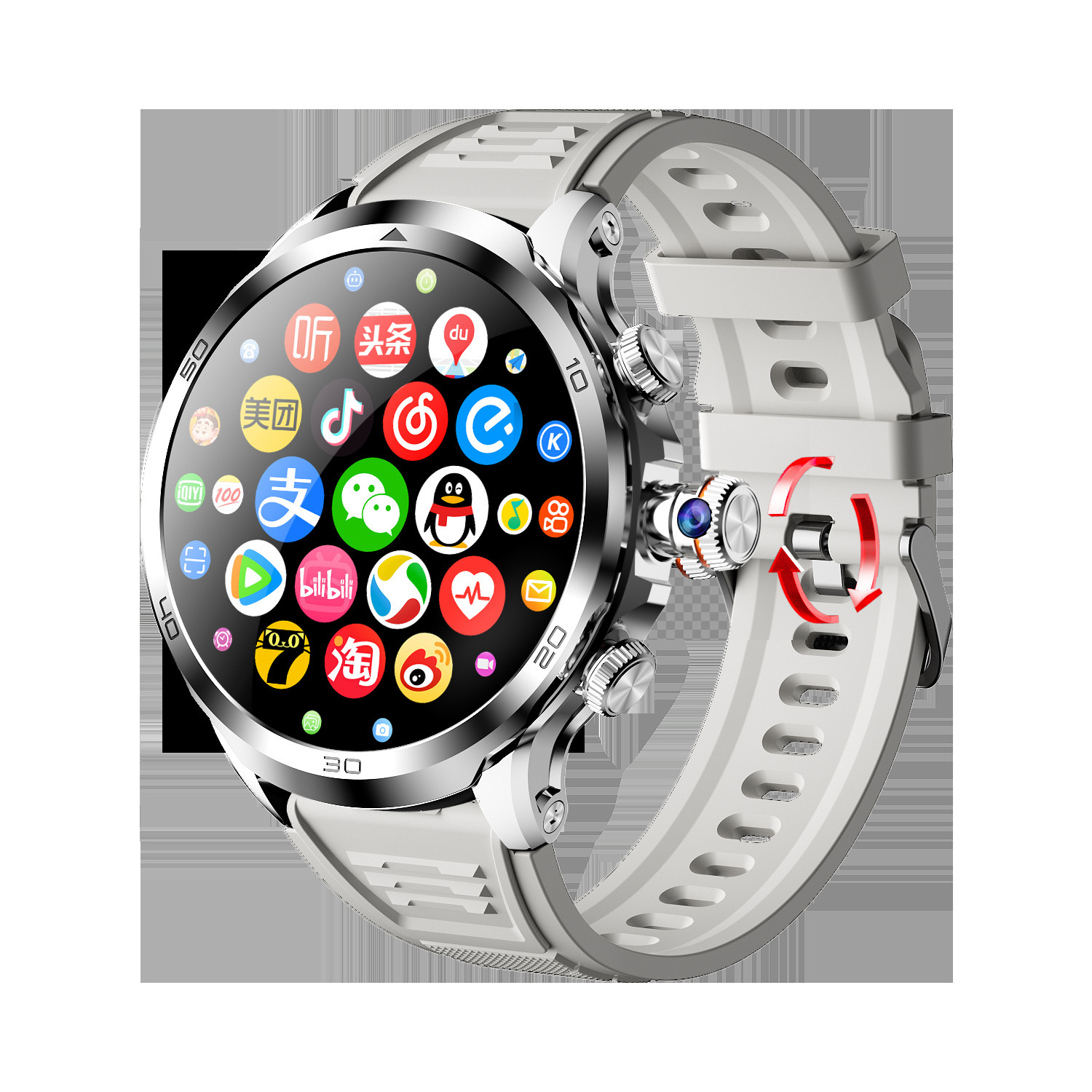 Smart Watch 4 Android Card Rotating Photo All Netcom Video Phone - Image 6